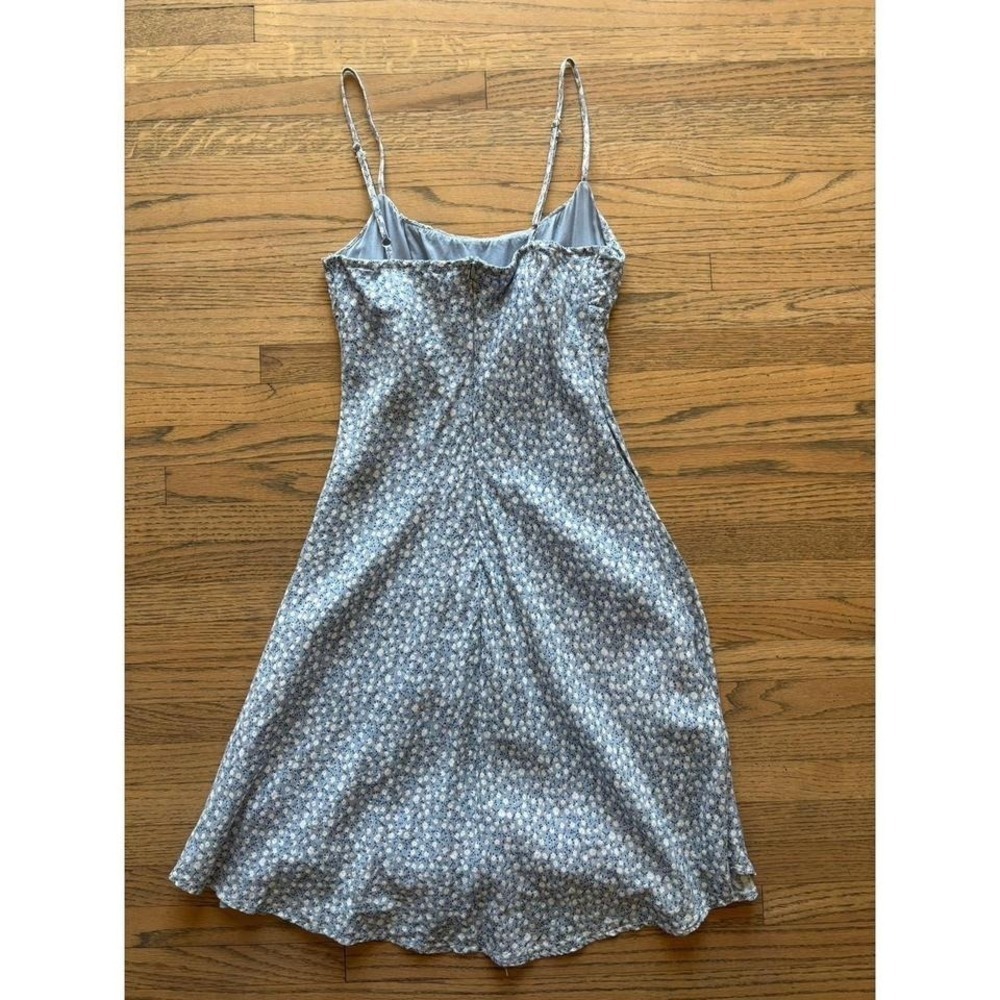 princess polly Elvia Mini Dress Blue Size 2 - Picture 5 of 5